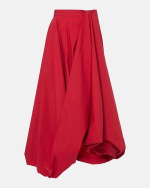 Brunello Cucinelli Cotton Skirt - Red