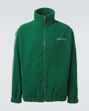 Versace Jacke Medusa Aus Frottee - Grün