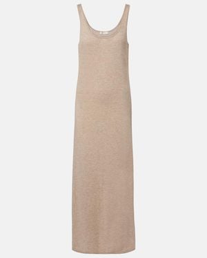 The Row Nareen Knitted Cashmere Maxi Dress - Natural