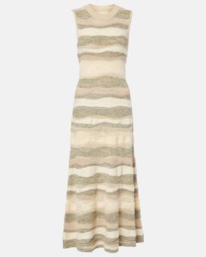 Ulla Johnson Gaia Cotton-Blend Midi Dress - Natural