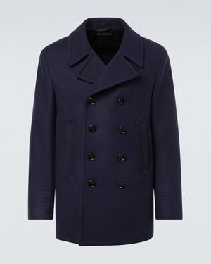 Tom Ford Cabanjacke Aus Wolle - Blau