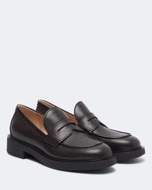 Gianvito Rossi Loafers Aus Leder - Schwarz