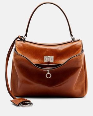Balenciaga Rodeo Mini Leather Top-Handle Bag - Brown
