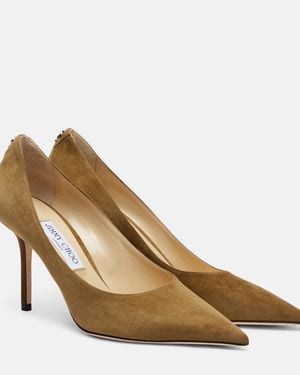 Jimmy Choo Love 85 Suede Pumps - Natural