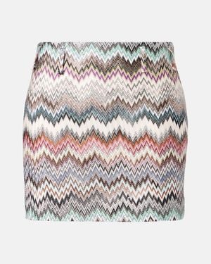 Missoni Zigzag Miniskirt - White