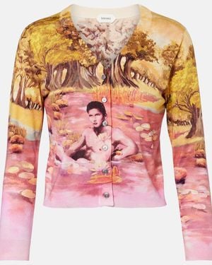 Versace Cardigan Aus Seide - Pink