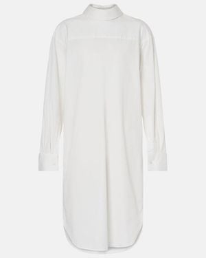 Dries Van Noten Cotton Poplin Minidress - White