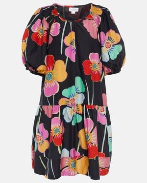 Velvet Rachel Floral Printed Mini Dress - Multicolour