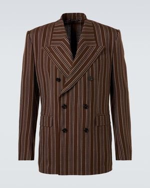 Dolce & Gabbana Striped Blazer - Brown