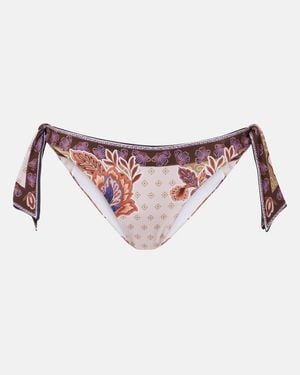 Alexandra Miro Bedrucktes Bikini-Hoeschen Savannah - Pink