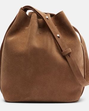 Aesther Ekme Schultertasche Marin Medium Aus Veloursleder - Braun