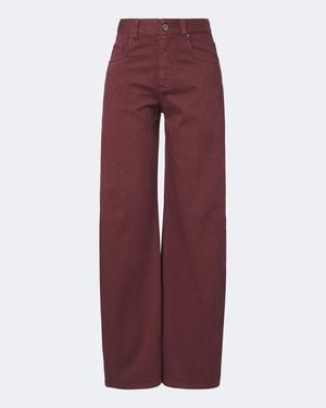 Brunello Cucinelli Wide-Leg Mid-Rise Jeans Monili - Rot