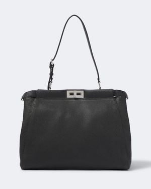 Fendi Tote Bag Peekaboo Aus Leder - Schwarz
