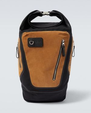 Loewe Rucksack Flex Aus Canvas Und Veloursleder - Schwarz