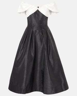 Rebecca Vallance Eliza Off-Shoulder Midi Dress - Black