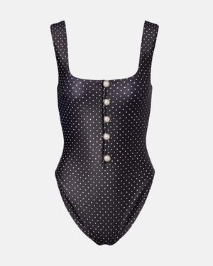 SAME Grace Polka-Dot Swimsuit - Blue