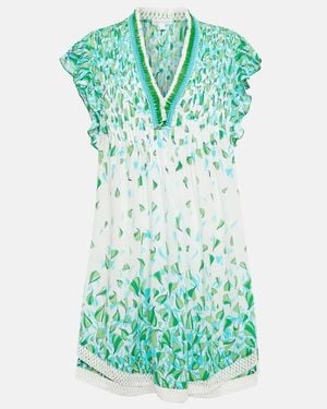 Poupette Sasha Printed Minidress - Green