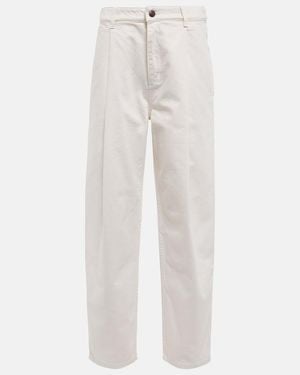 Magda Butrym High-Rise Straight Jeans - White