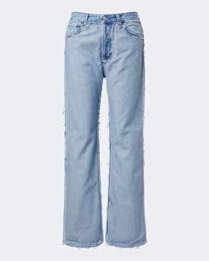 Acne Studios Distressed Straight-Leg Jeans - Blue