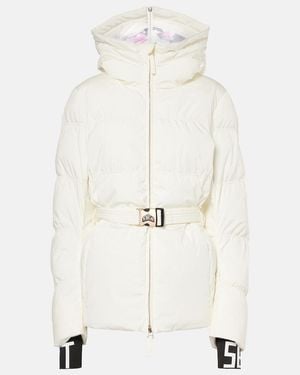 Jet Set Chamonix Belted Ski Jacket - White