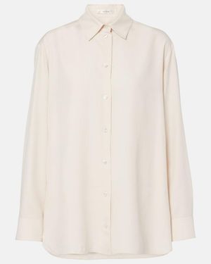 The Row Sisilia Silk Shirt - White