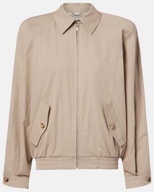 Magda Butrym Bomberjacke Aus Einem Baumwollgemisch - Natur