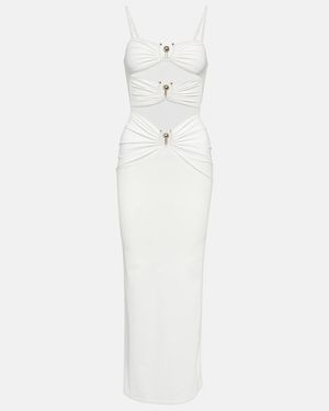 Christopher Esber Pierced Orbit Midi Dress - White