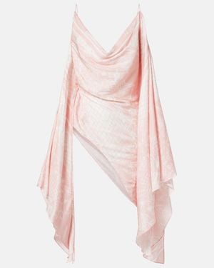 Balmain Bedrucktes Asymmetrisches Top - Pink