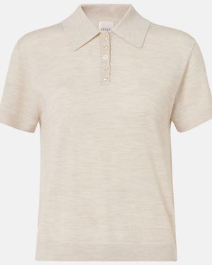 Leset James Wool Polo Shirt - Natural