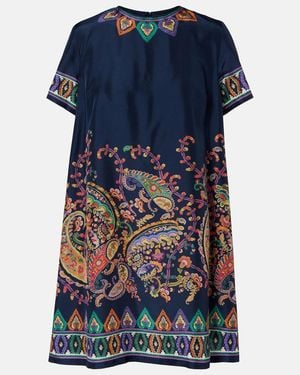 Etro Elegant Mini Tunic Dress For - Blue