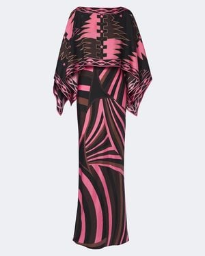 PUCCI Vestido De Fiesta Iride De Sarga De Seda - Rojo