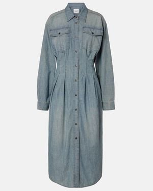 Isabel Marant Vestido Camisero Nolwen De Chambray - Azul