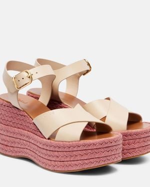 Chloé Isla Wedge Espadrille - Pink