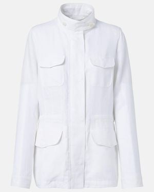 Loro Piana Traveller Linen Jacket - White