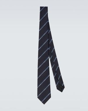 Gucci Krawatte Horsebit Aus Seiden-Jacquard - Blau