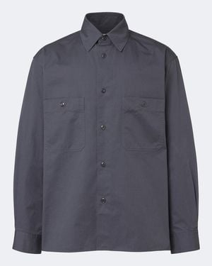 Lemaire Cotton Twill Shirt - Blue