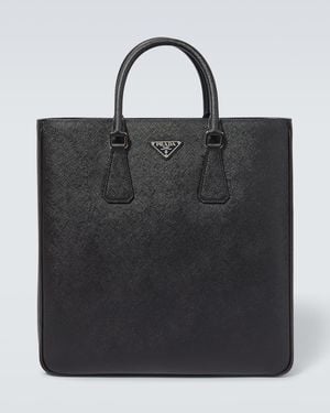 Prada Tote Bag Aus Saffiano-Leder - Schwarz