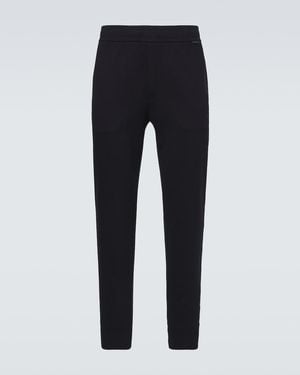 Moncler Jogginghose Aus Einem Baumwollgemisch - Blau