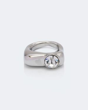 Dries Van Noten Verzierter Ring - Weiß