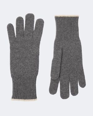 Brunello Cucinelli Handschuhe Aus Kaschmir - Grau