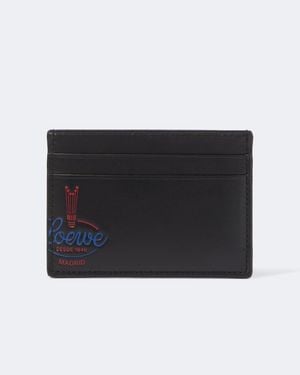Loewe Kartenetui Aus Leder - Schwarz