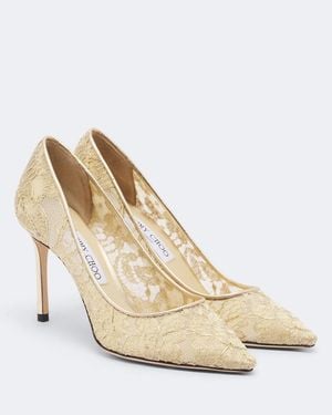 Jimmy Choo Pumps Romy Aus Spitze - Natur