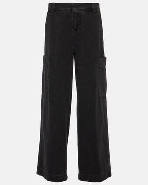 Vince Mid-Rise Cargo Jeans - Black