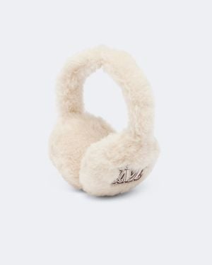 Max Mara Alpaca, Wool, And Silk Teddy Earmuffs - White