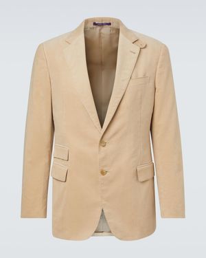 Ralph Lauren Cotton Corduroy Blazer - Natural