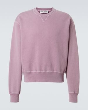 Our Legacy Base Cotton Fleece Sweatshirt - Purple