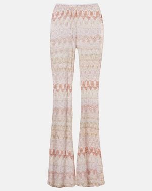 Missoni Lame Flared Trousers - Pink