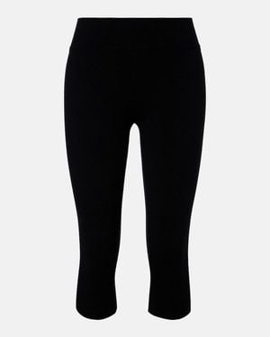 TOTEME Knitted Capri Leggings - Black