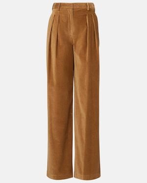 Altuzarra Pip Cotton Corduroy Wide-Leg Trousers - Brown