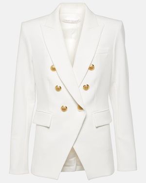 Veronica Beard Miller Double-Breasted Blazer - White